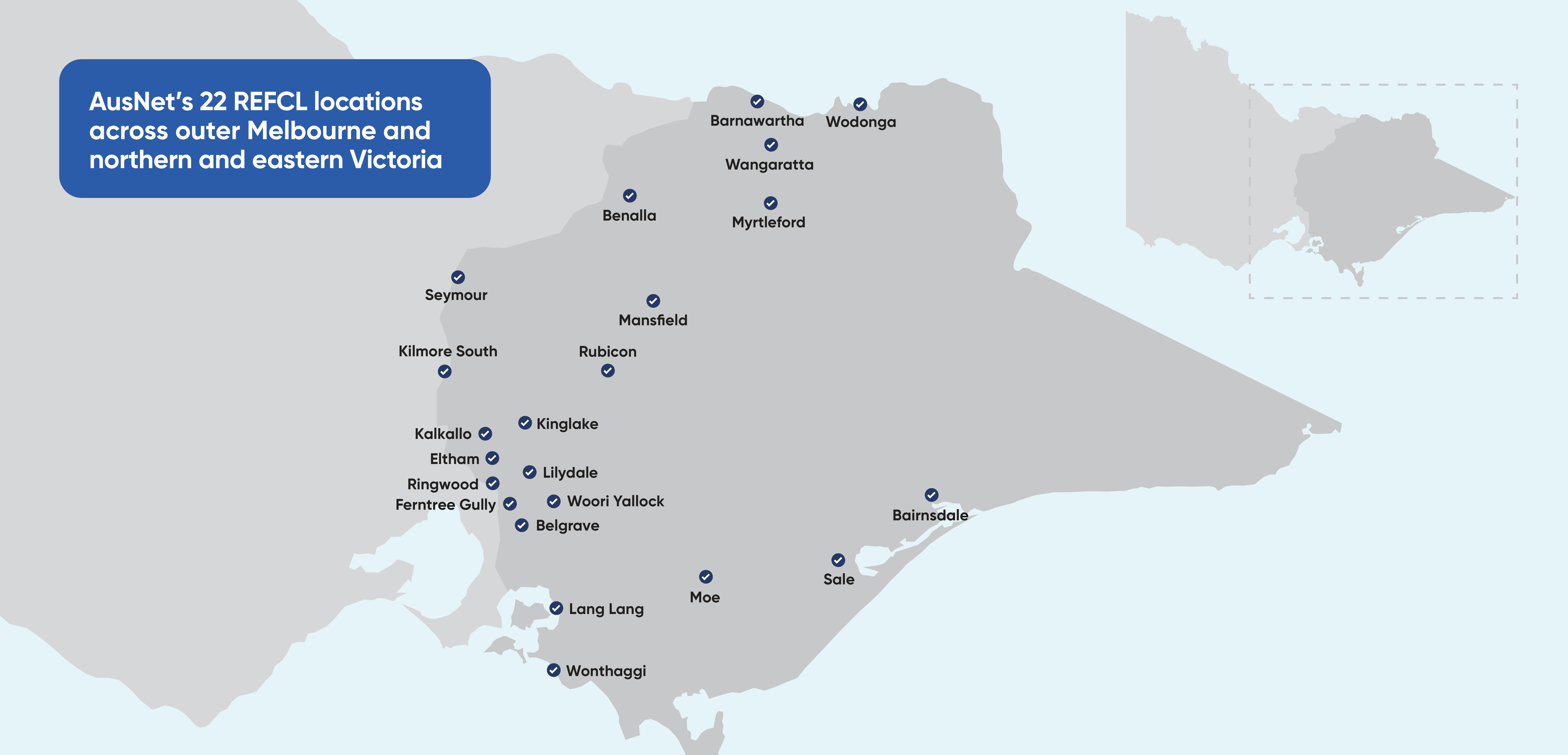 Map of REFCL locations